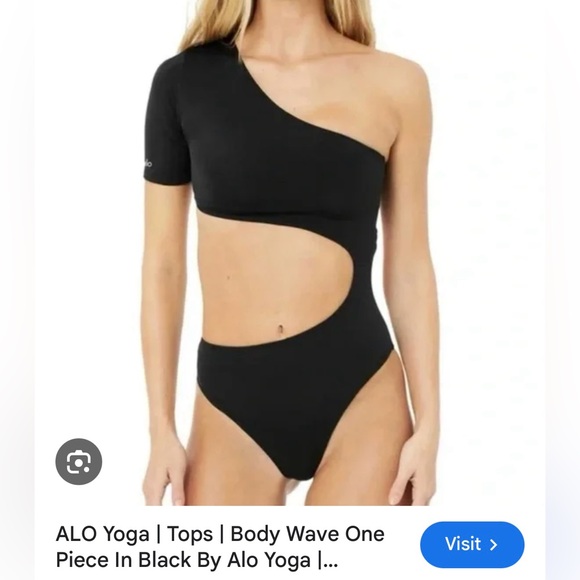 Alo Yoga Body Wave Cut Out Bodysuit // Black // Size M Worn ONCE. - Picture 9 of 9